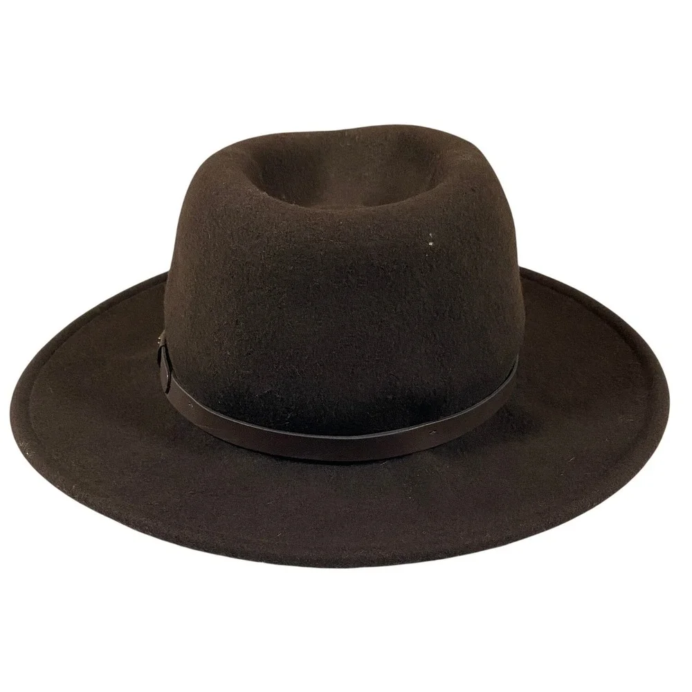 Stetson Crushable Wool Fedora Hat Brown Water Repellent Large Made in USA - Picture 10 of 13